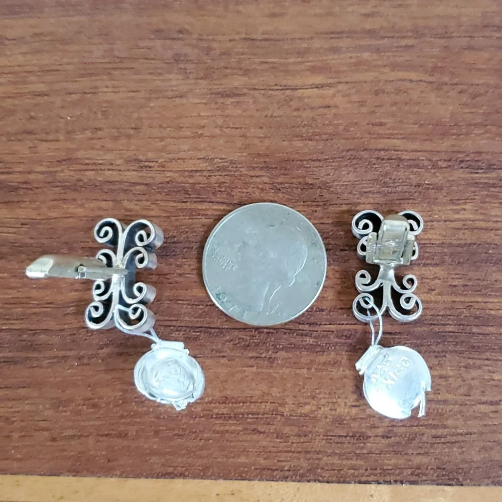 Vintage Silver Cuff Links from Mexico